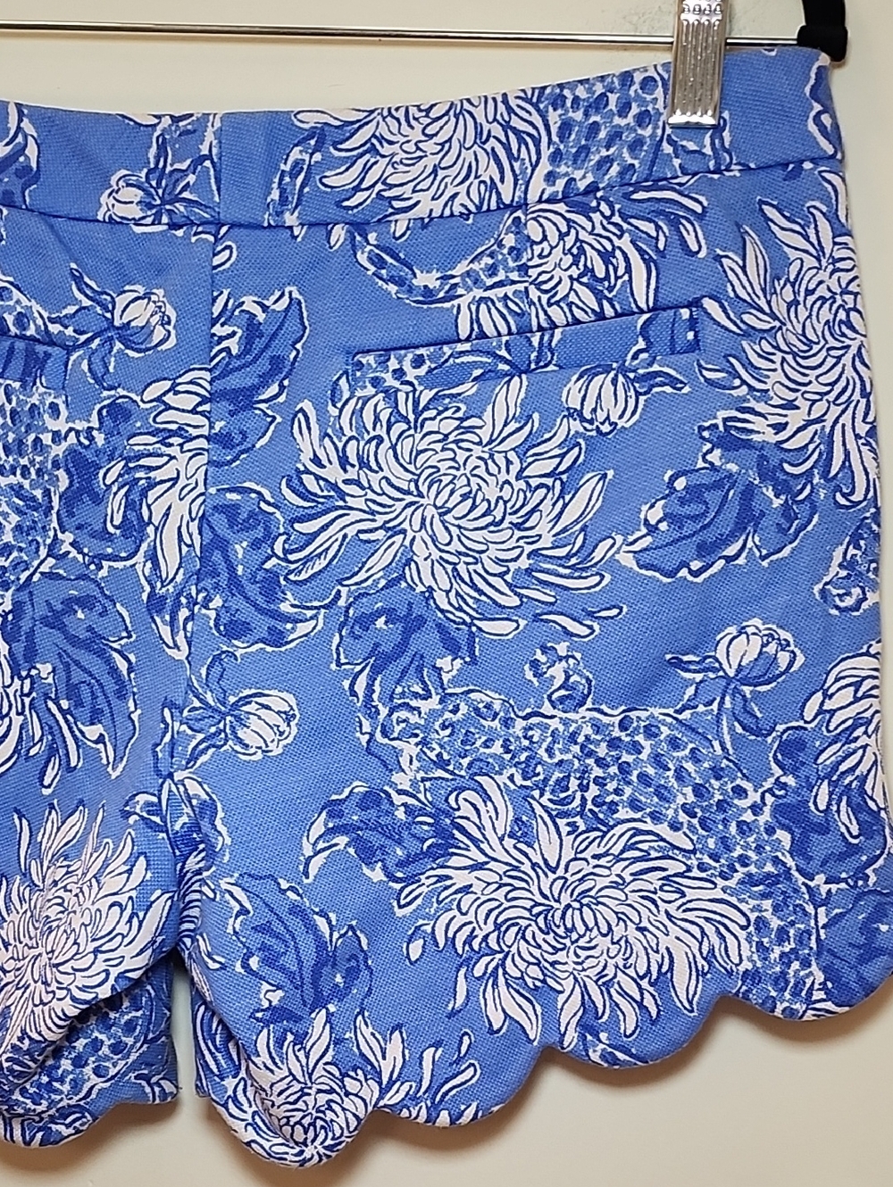 Lilly Pulitzer Buttercup Knit Short Boca Blue Croc It And Lock It Size 6 - Picture 13 of 16